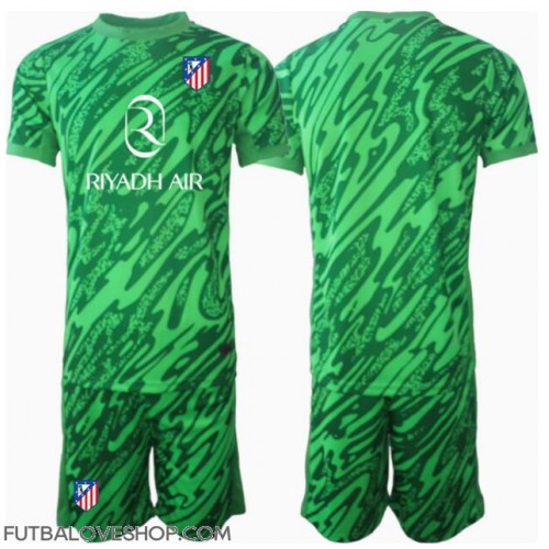 Dres Atletico Madrid Brankarsky Preč pre deti 2024-25 Krátky Rukáv (+ trenírky)